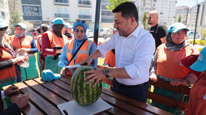 Nevşehir'in Başkanı Arı, Çalışma Alanlarında İncelemede 