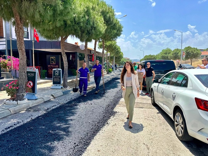 Çeşme yol bakım, onarım ve yenilemede durmuyor 